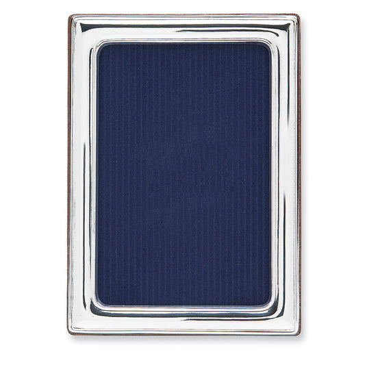 925 Sterling Silver Tarnish Resistant 4x6 Photo Frame with Finished Wood Back