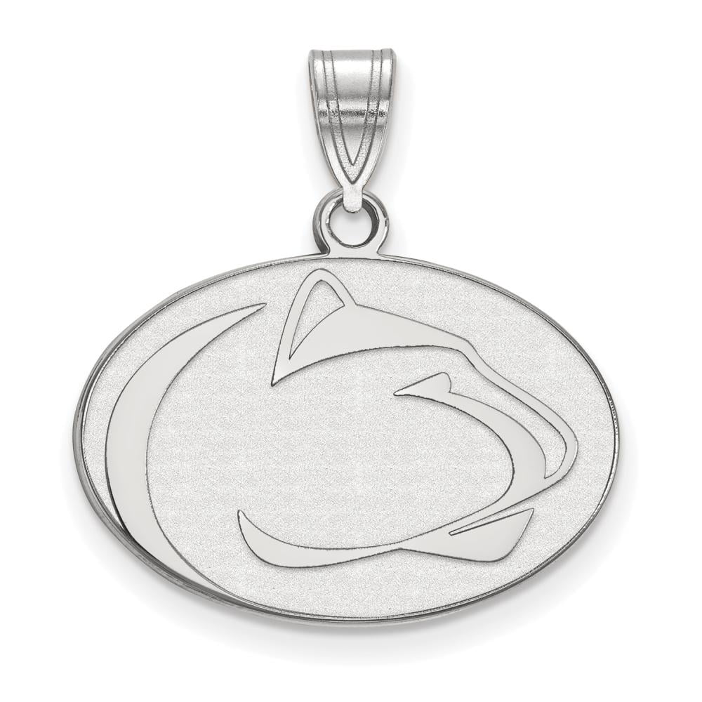 10k White Gold LogoArt Penn State University Lion Medium Pendant Q1W008PSU