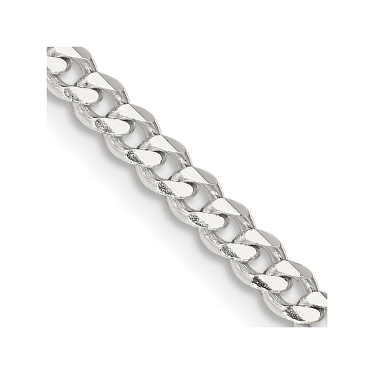 Sterling Silver 3.5mm Curb Chain 20 Inches
