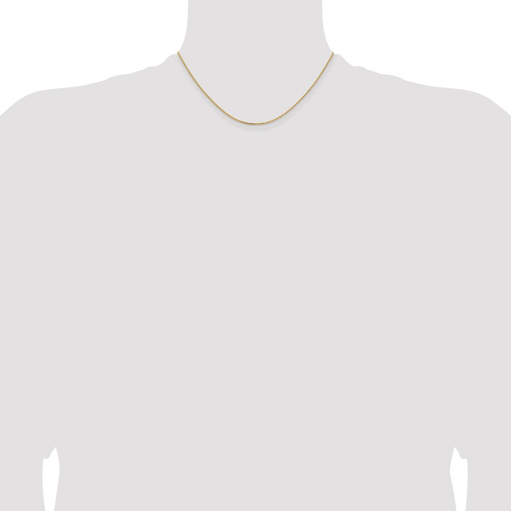 14K 1.4mm D/C Cable Chain