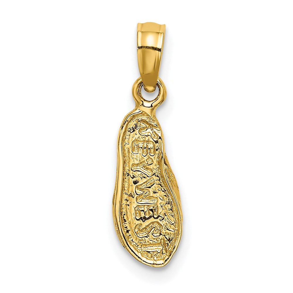 14K  3D KEY WEST Flip Flop Charm