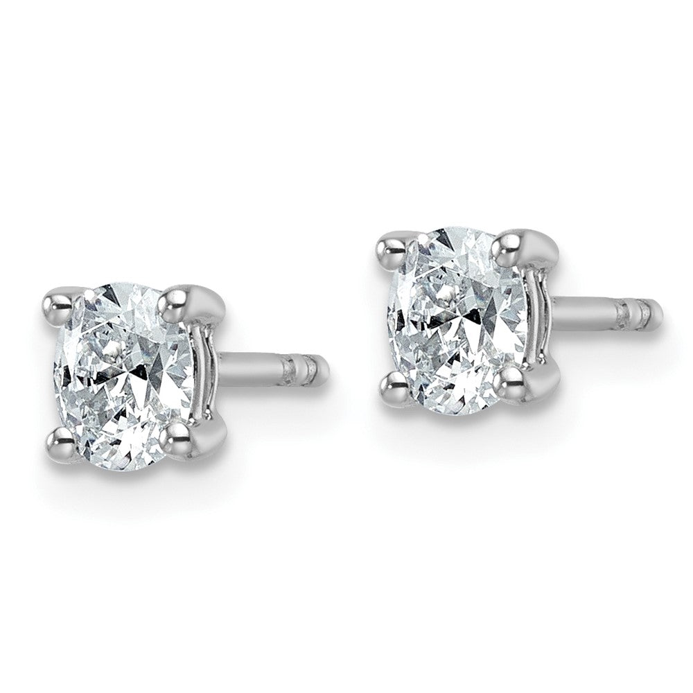 14kw Oval 5x4mm Post Earring Mountings