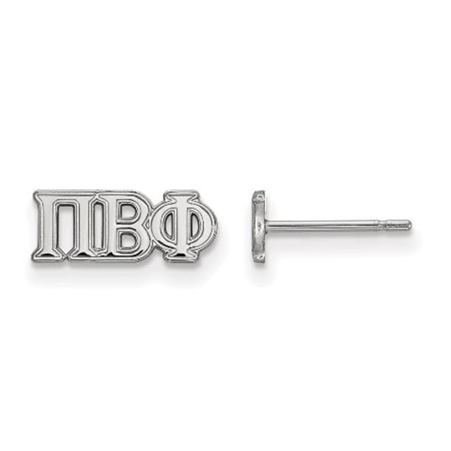 Sterling Silver Official Licensed Greek Sororities Pi Beta Phi (???) XS Post Earrings