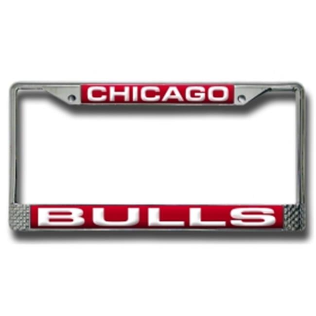 Chicago Basketball Bull's Chrome Metal Laser Cut License Plate Frame