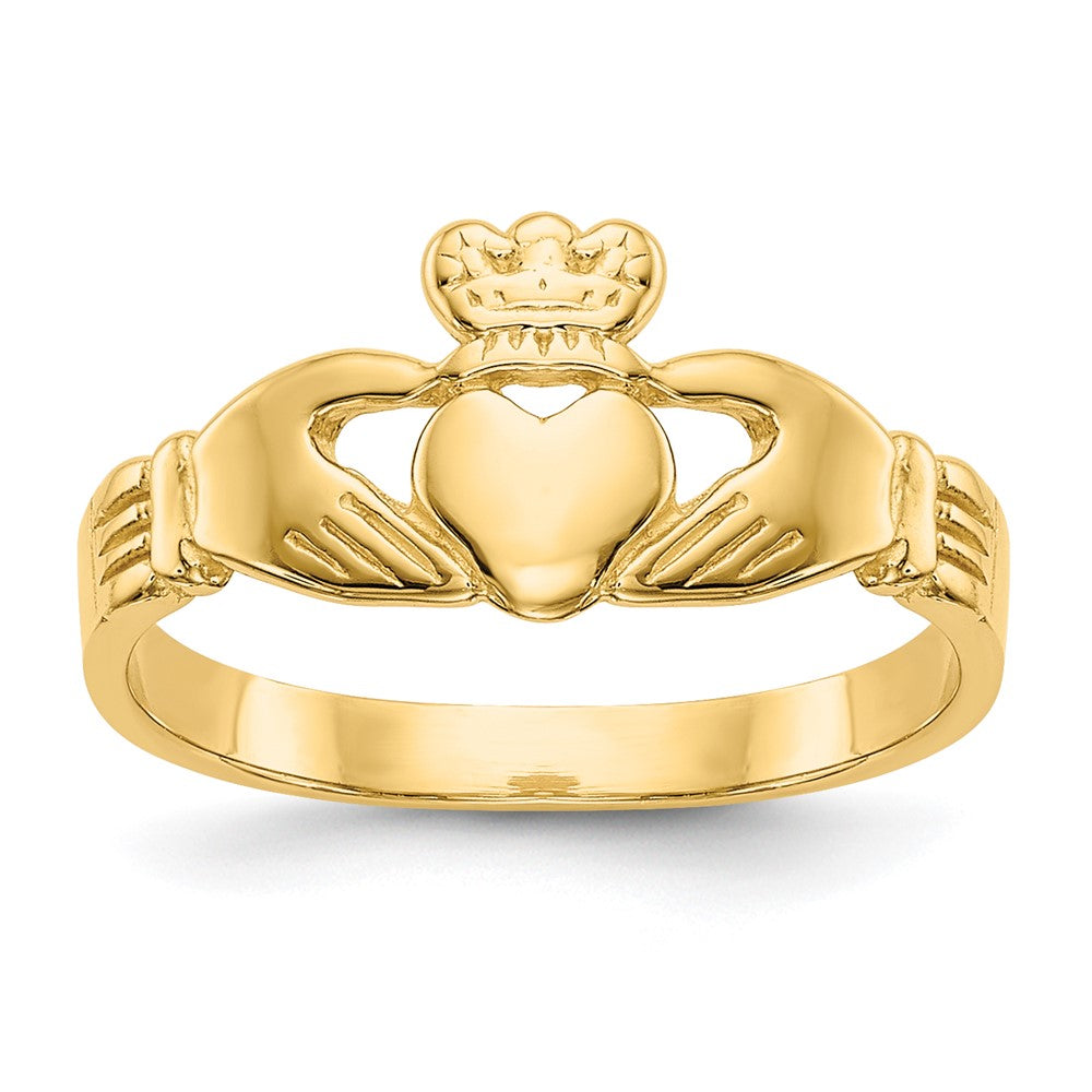 14k Baby Claddagh Ring Size 3