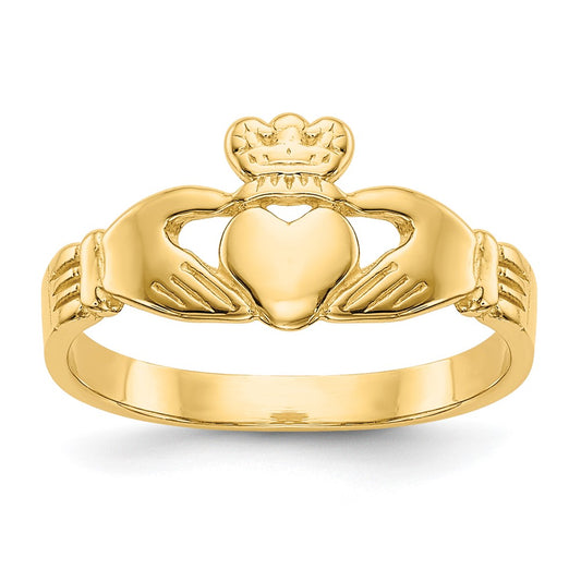 14k Baby Claddagh Ring Size 3