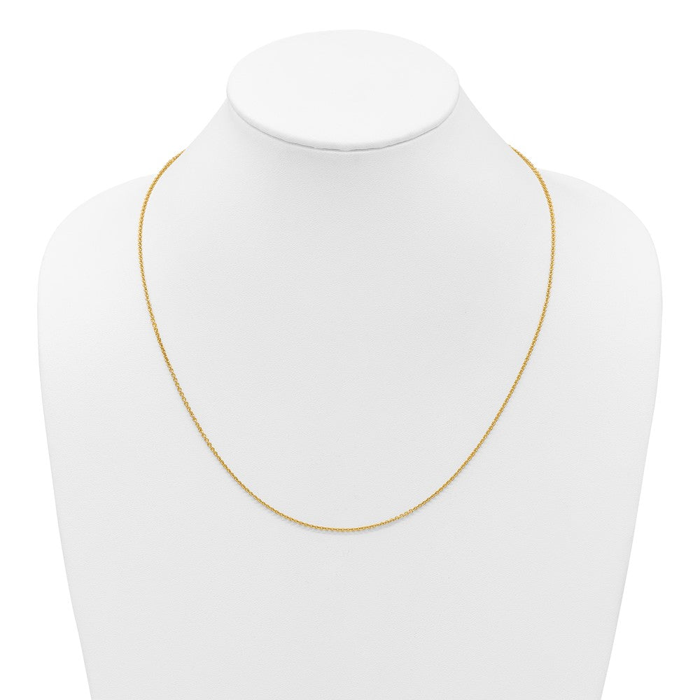 14K Adjustable 1.65mm Round Cable Chain