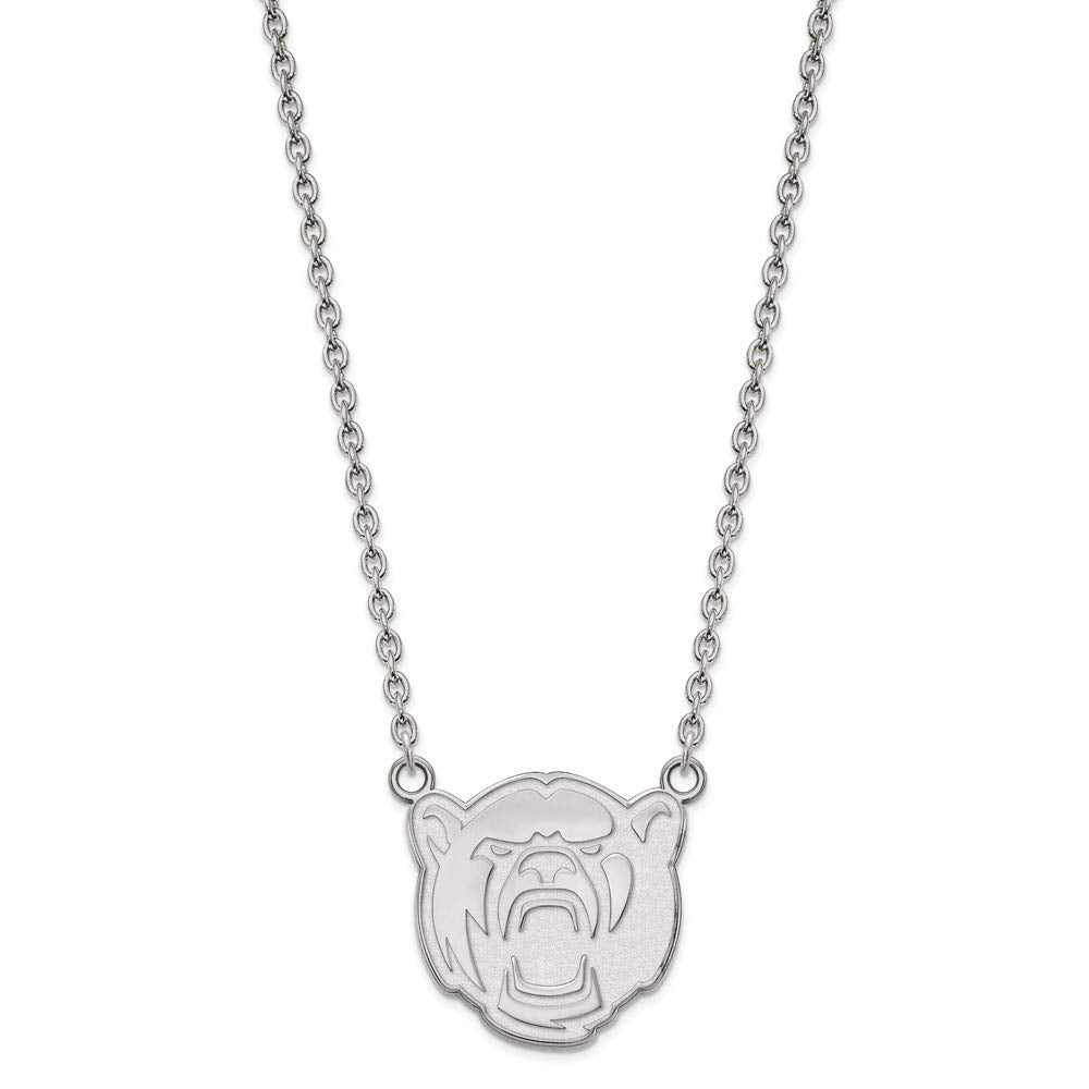 LogoArt Sterling Silver Baylor University Large Pendant Necklace Female Adult