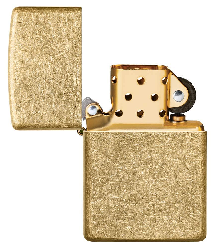Zippo Tumbled Brass Pocket Lighter