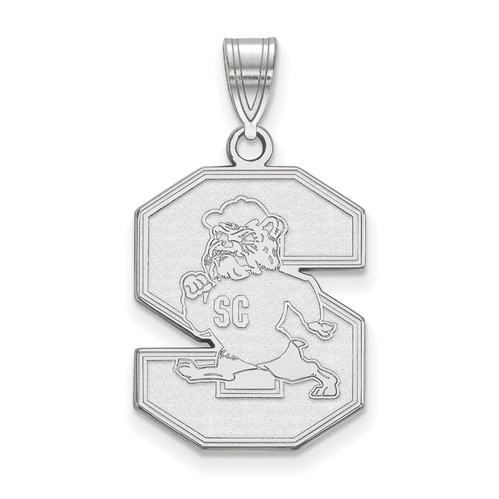 LogoArt Sterling Silver South Carolina State University Large Pendant Necklace