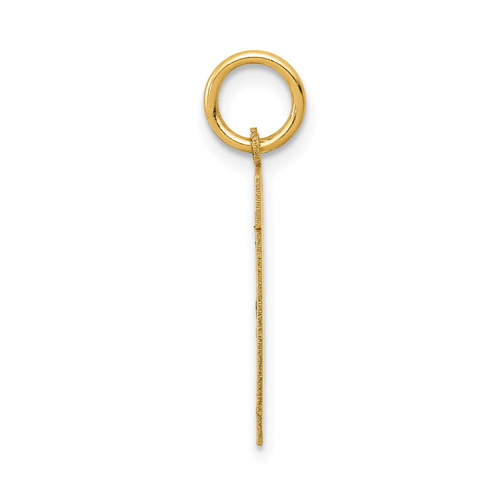 14k Small Satin Number 11 Charm