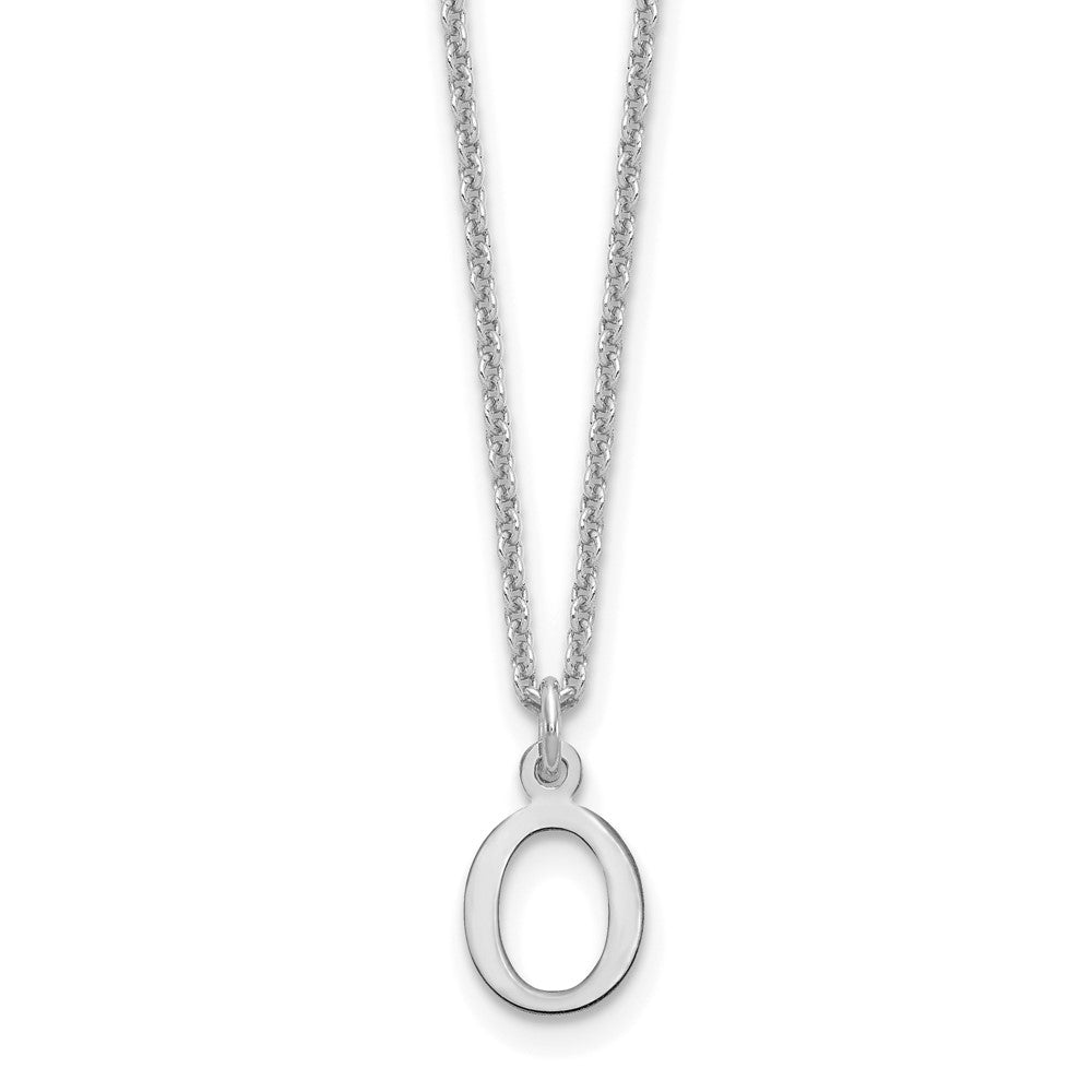 10KW Cutout Letter O Initial Necklace