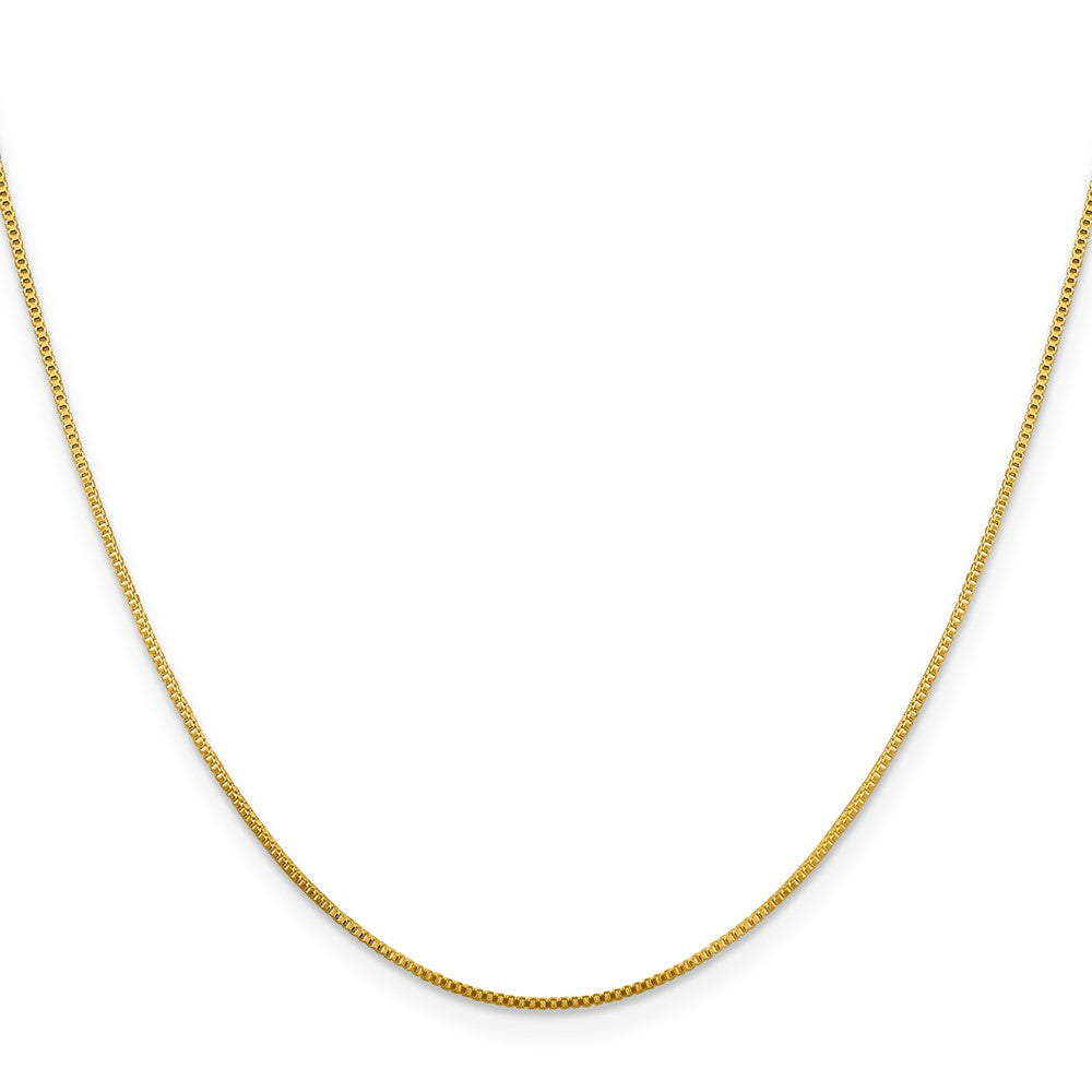 Flash Gold-plated Sterling Silver .8mm Box Chain