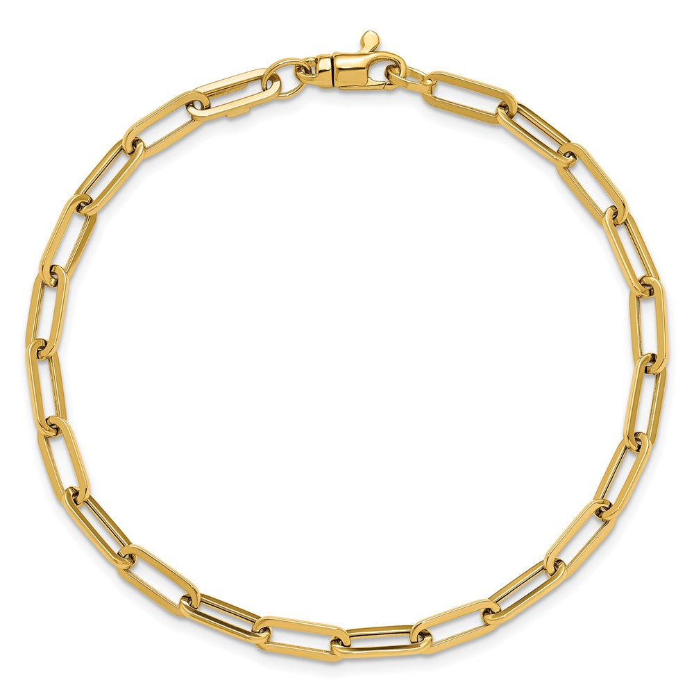 14K Polished Fancy Link with 1in ext Bracelet 9.5  inches