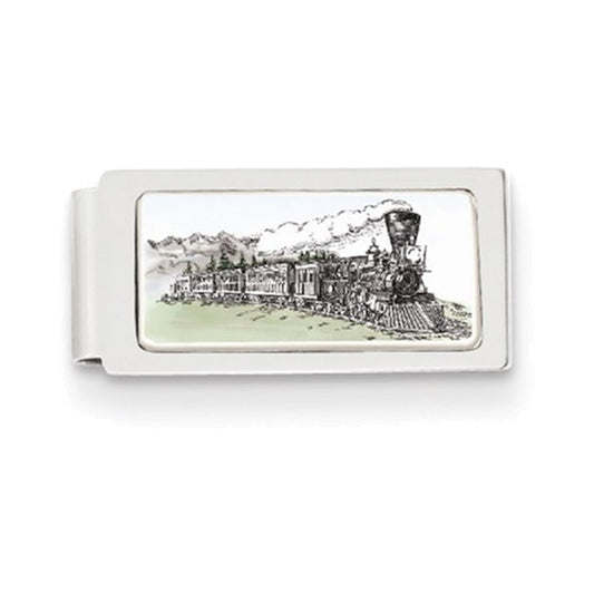 Barlow Designs Color Train Hinged Money Clip