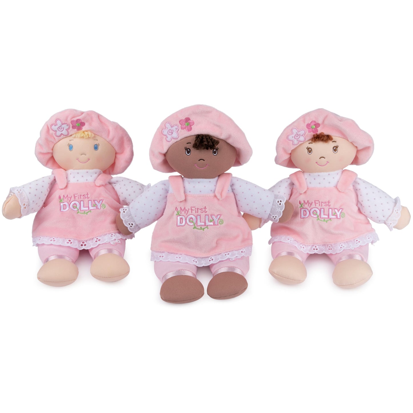 GUND Baby My First Dolly, Plush Doll for Babies and Toddlers, Pink/White, 13