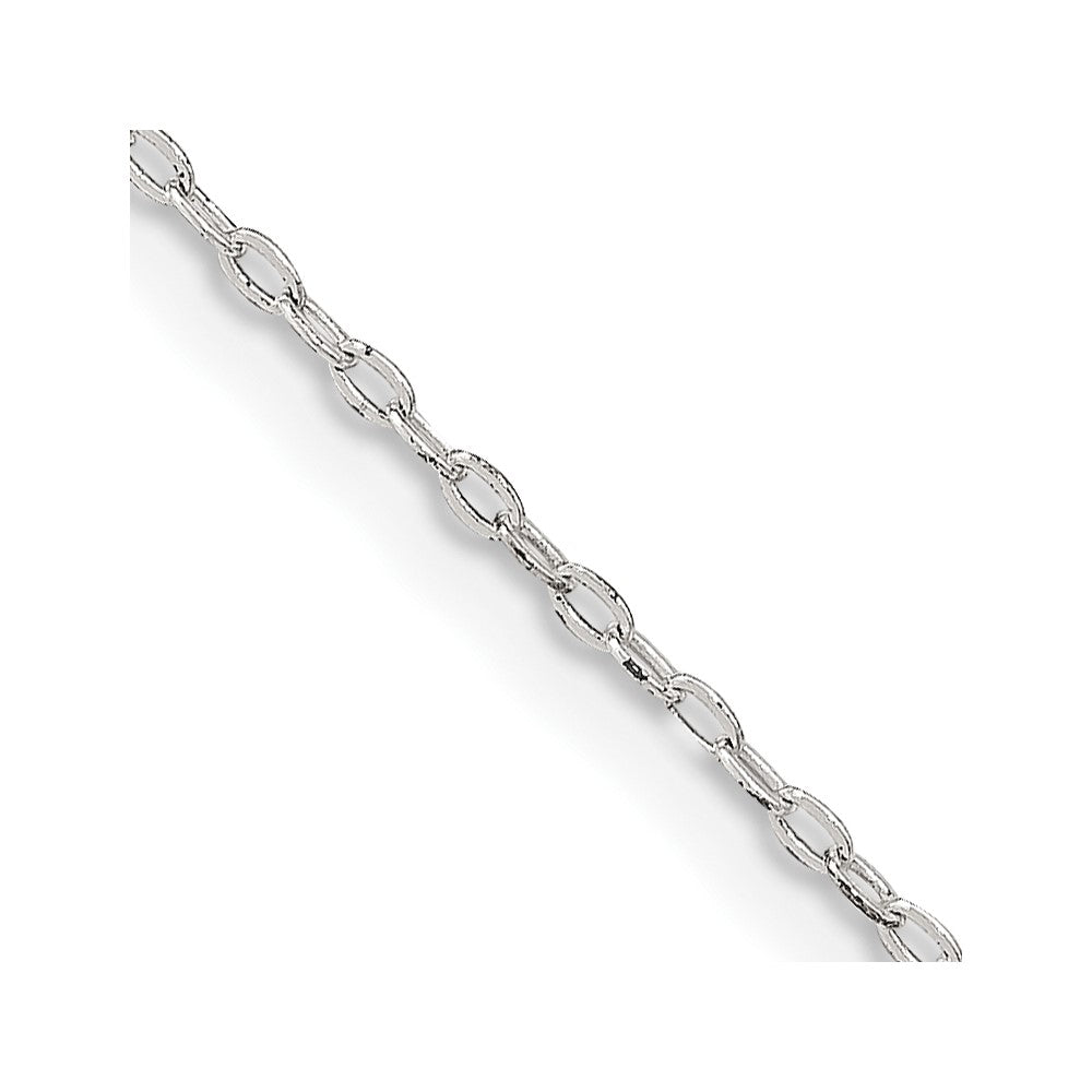 Sterling Silver 1.4mm Flat Oval Cable Chain 26 Inches