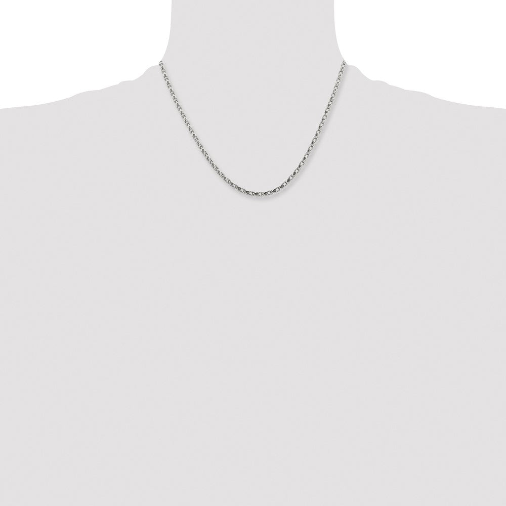 Stainless Steel Polished Fancy Link 18in Chain