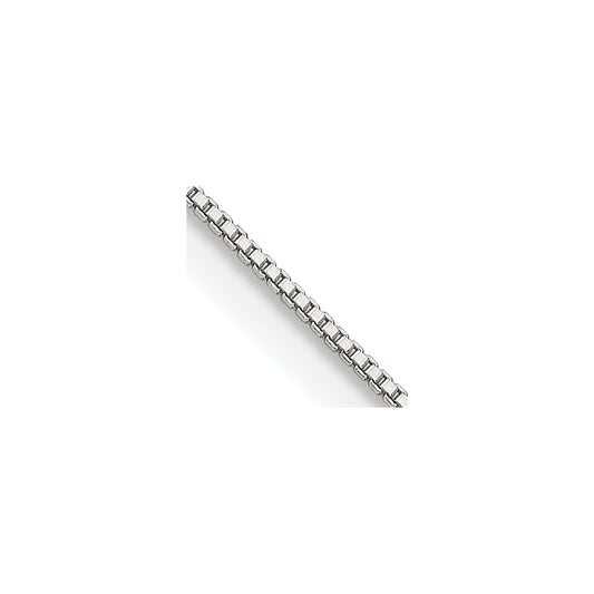 Sterling Silver .8mm Box Chain w/4in ext. 22 Inches