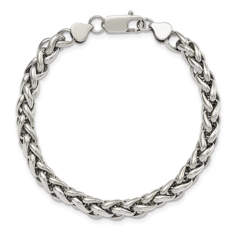 Stainless Steel Polished 8.5in Bracelet 8.5 inches
