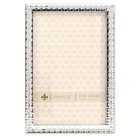 4x6 Silver Metal Hammer Effect Tabletop Picture Frames