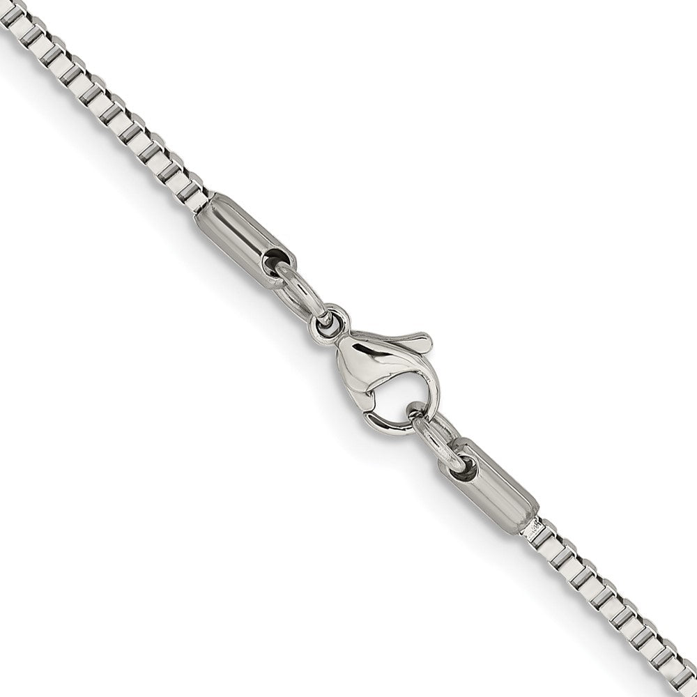 Stainless Steel Polished 2mm 22in Box Chain