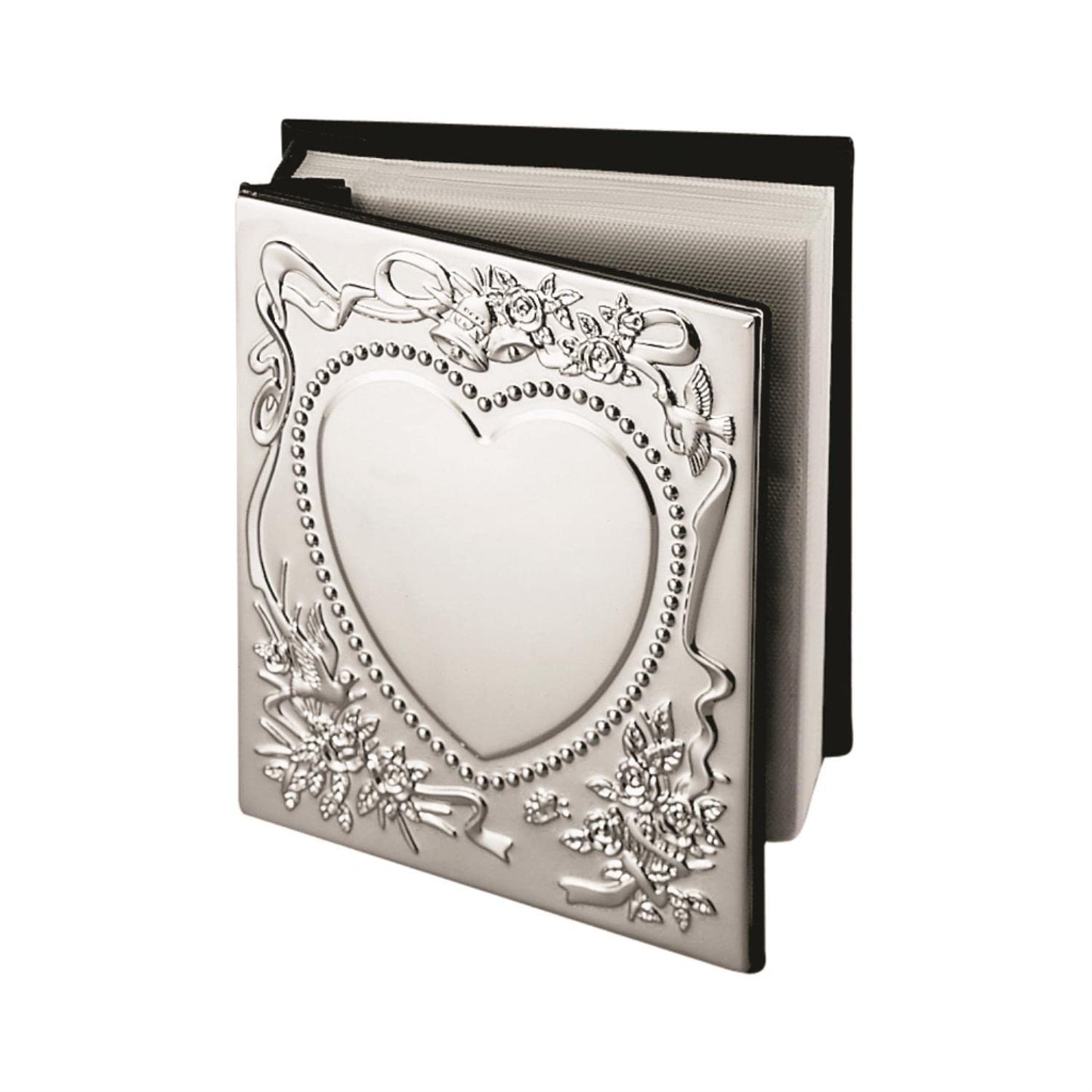 Creative Gifts International 024404 4 x 6 in. Nickel Plated Holds with 100 - Sweetheart Album