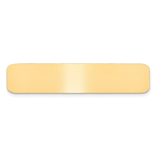 1/2 x 2 3/8 Satin Brass Plates-Set of 6