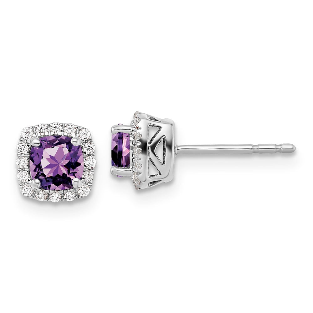 SS ANT Amethyst and Diamond Earring