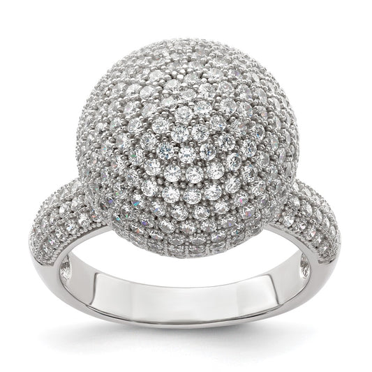 Sterling Silver & CZ Brilliant Embers Ring