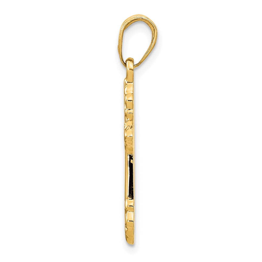 10K Cross Pendant Yellow Gold