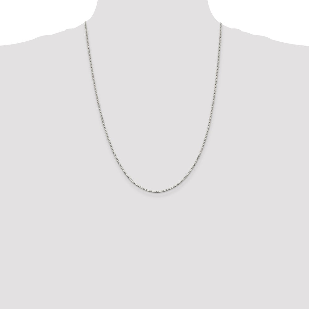 Sterling Silver 1.5mm Box Chain 24 Inches