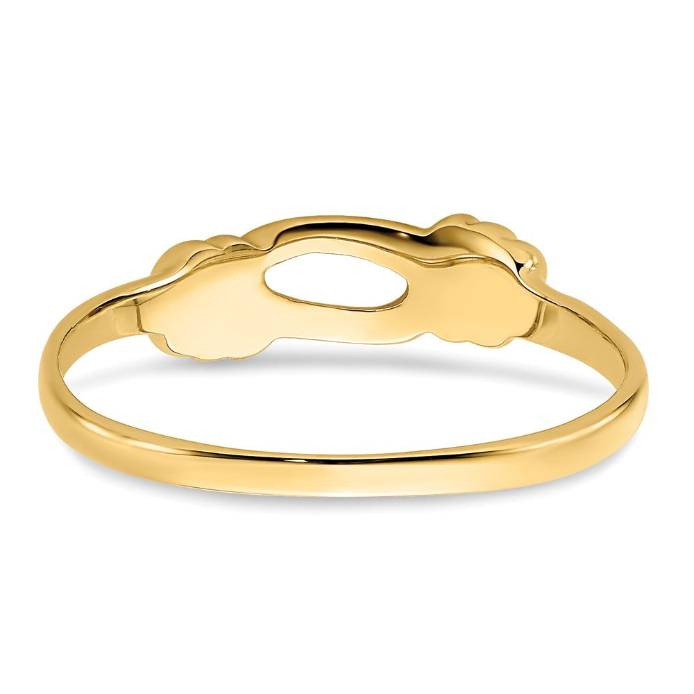 14K Love Knot Band Size 7