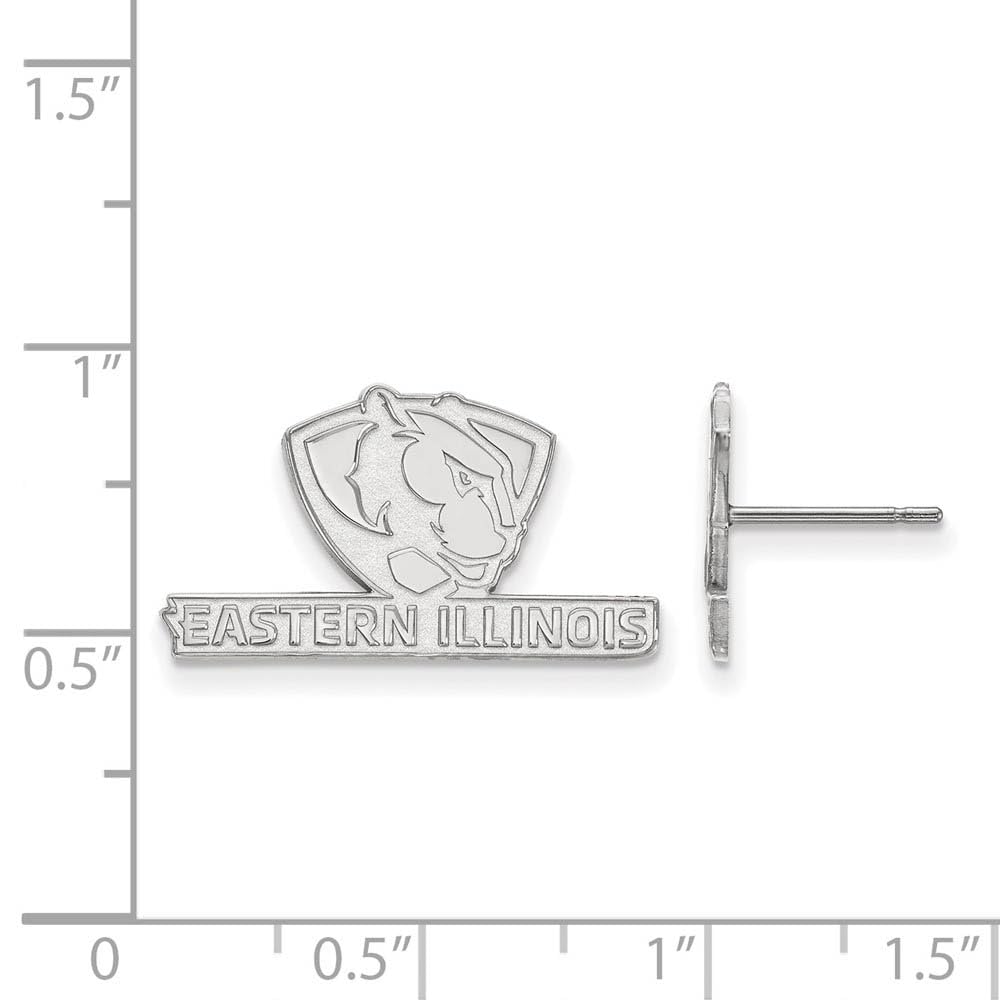 LogoArt Sterling Silver Eastern Illinois University Small Post Earrings