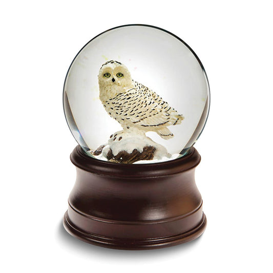 San Francisco Music Box Co. Snowy Owl Musical Water Globe QGM13854