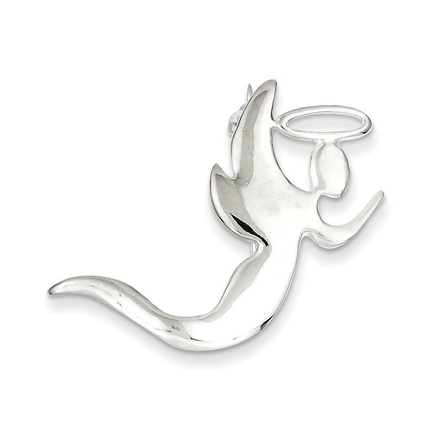 Sterling Silver Fancy Angel Kneeling in Prayer Pin
