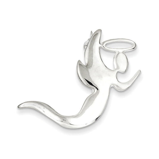 Sterling Silver Fancy Angel Kneeling in Prayer Pin