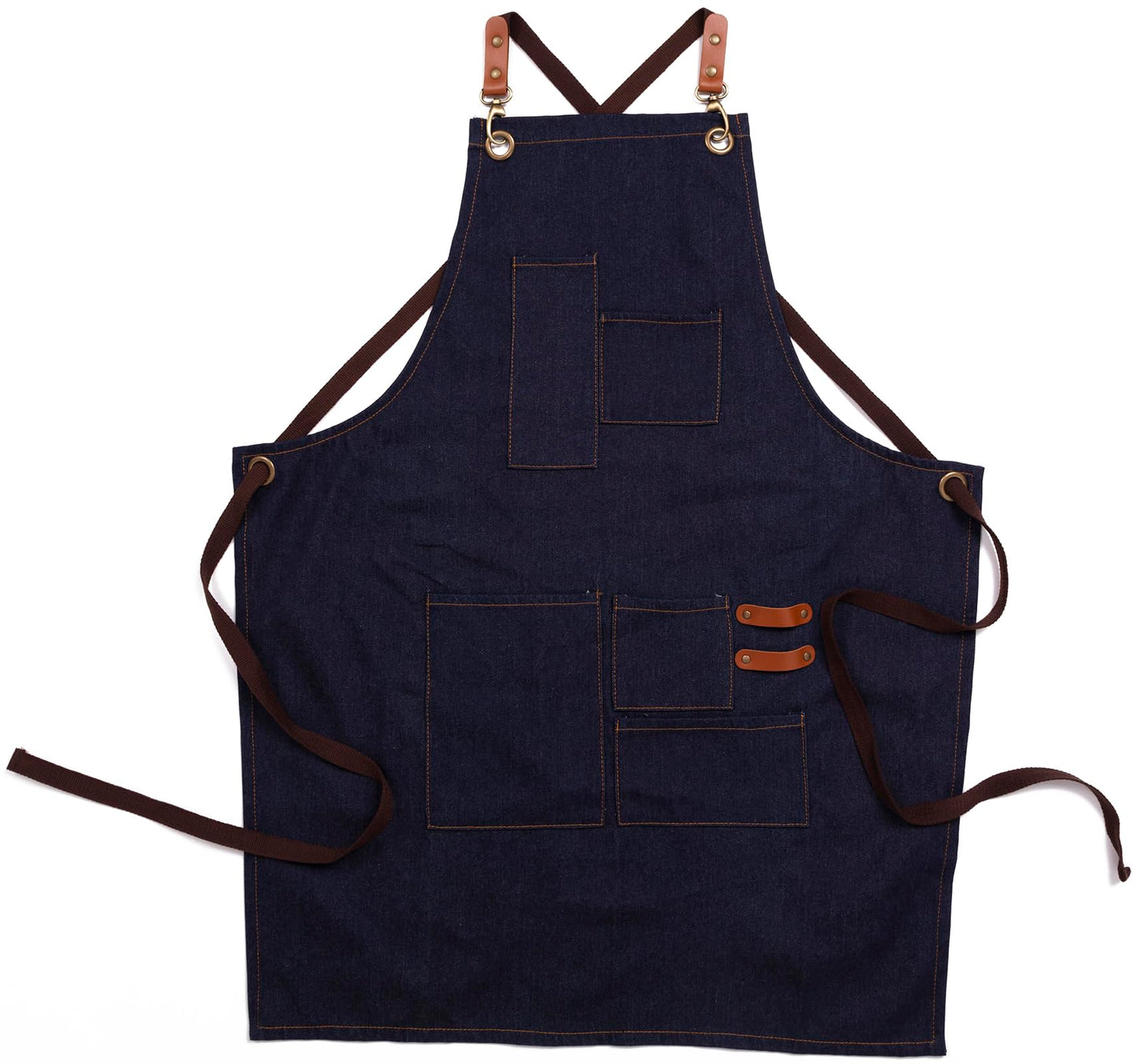 Adjustable Kitchen Apron with Pockets Unisex