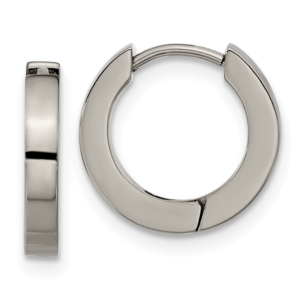 Titanium Polished 2.5mm Huggie Hoop Earrings