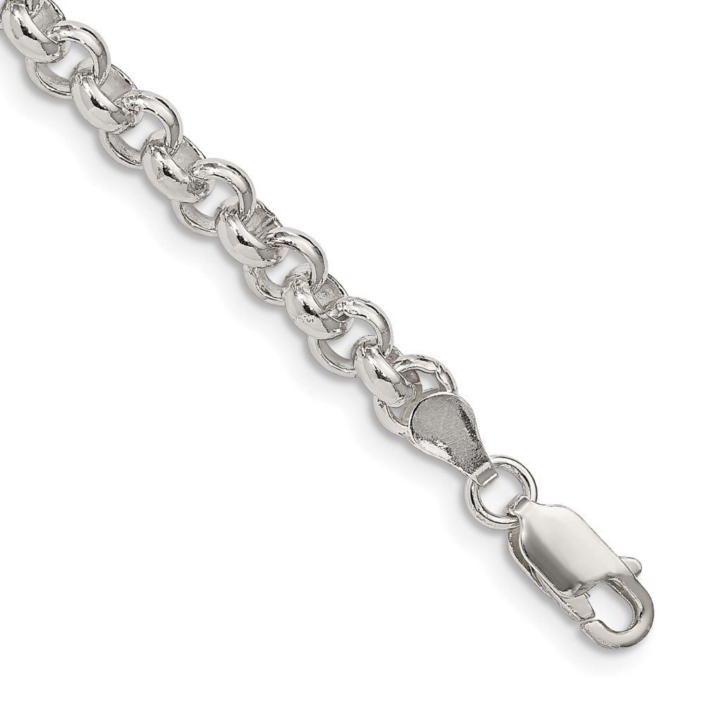 Sterling Silver 5mm Rolo Chain 7.5 inches