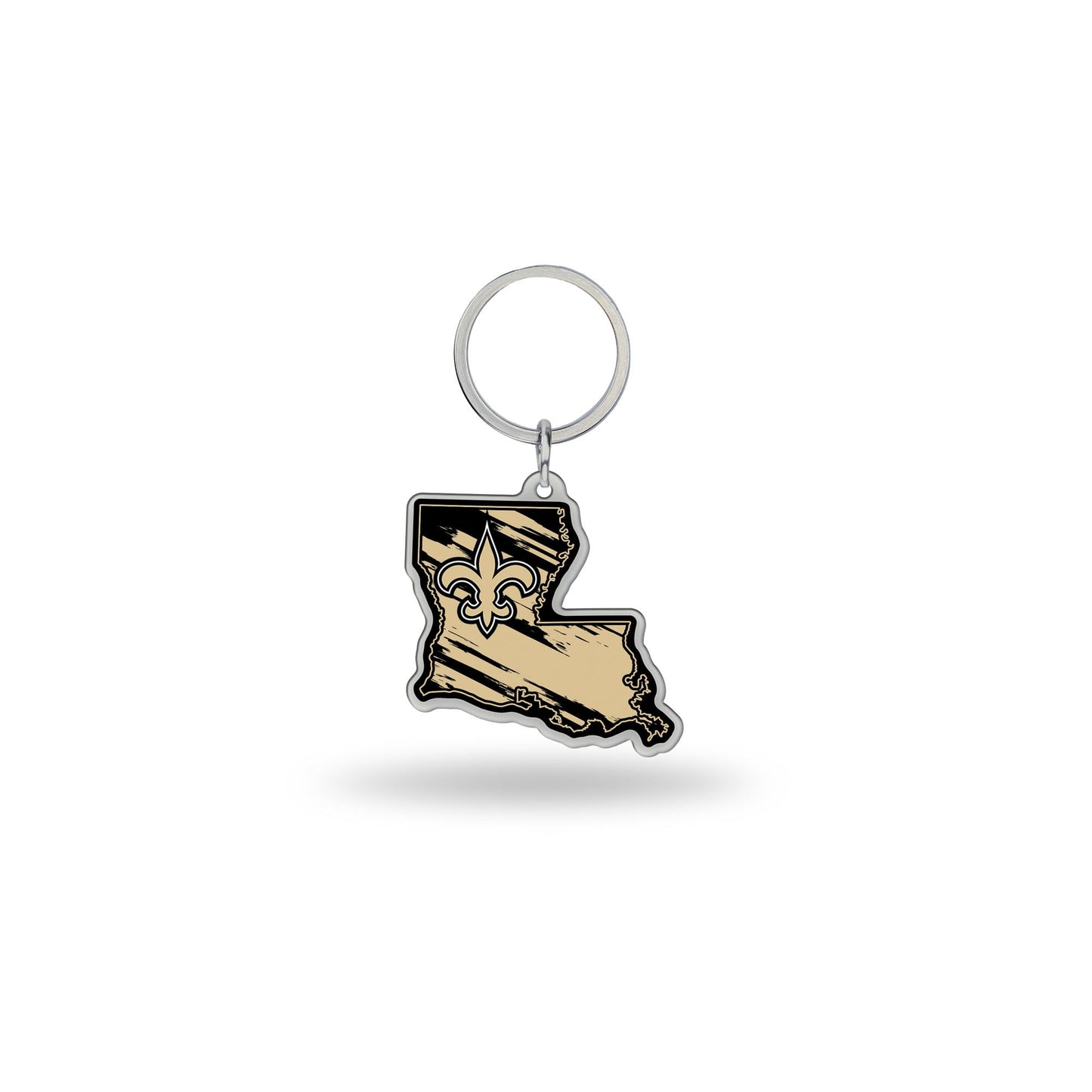 SAINTS - LOUISIANA STATE SHAPED KEYCHAIN