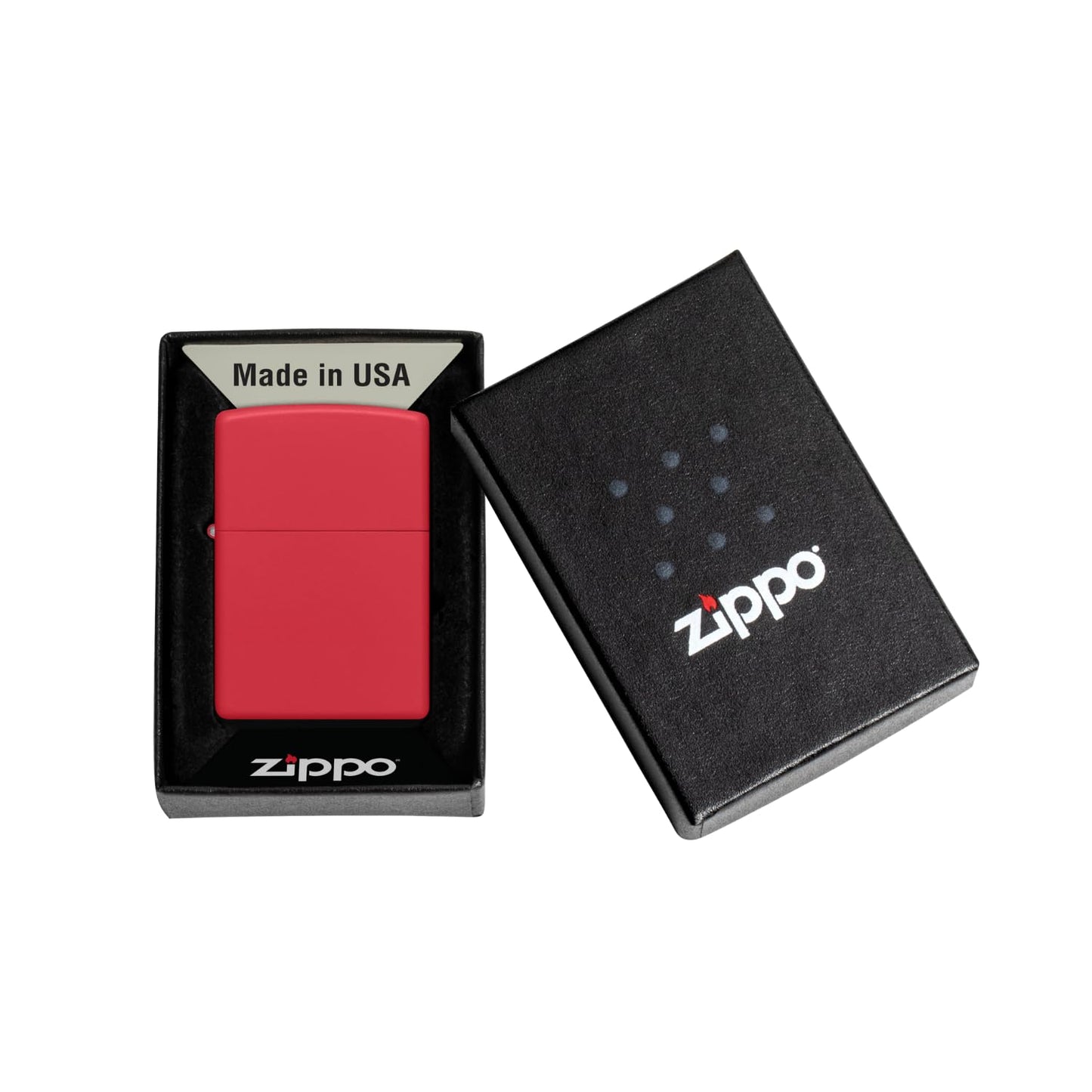 Zippo Classic Red Matte Pocket Lighter
