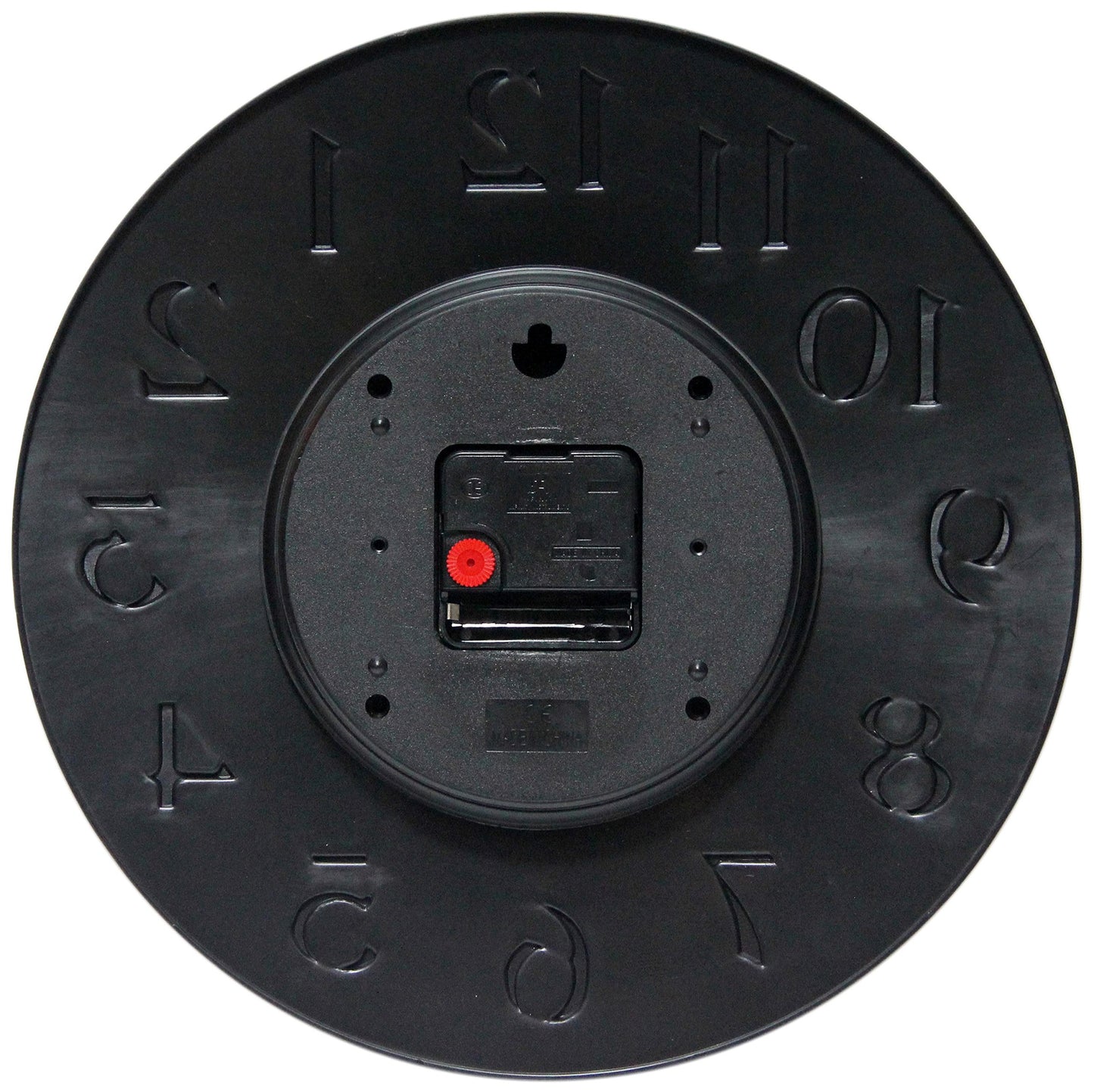 Infinity Instruments Vogue Round Black 12-inch Analog Wall Clock