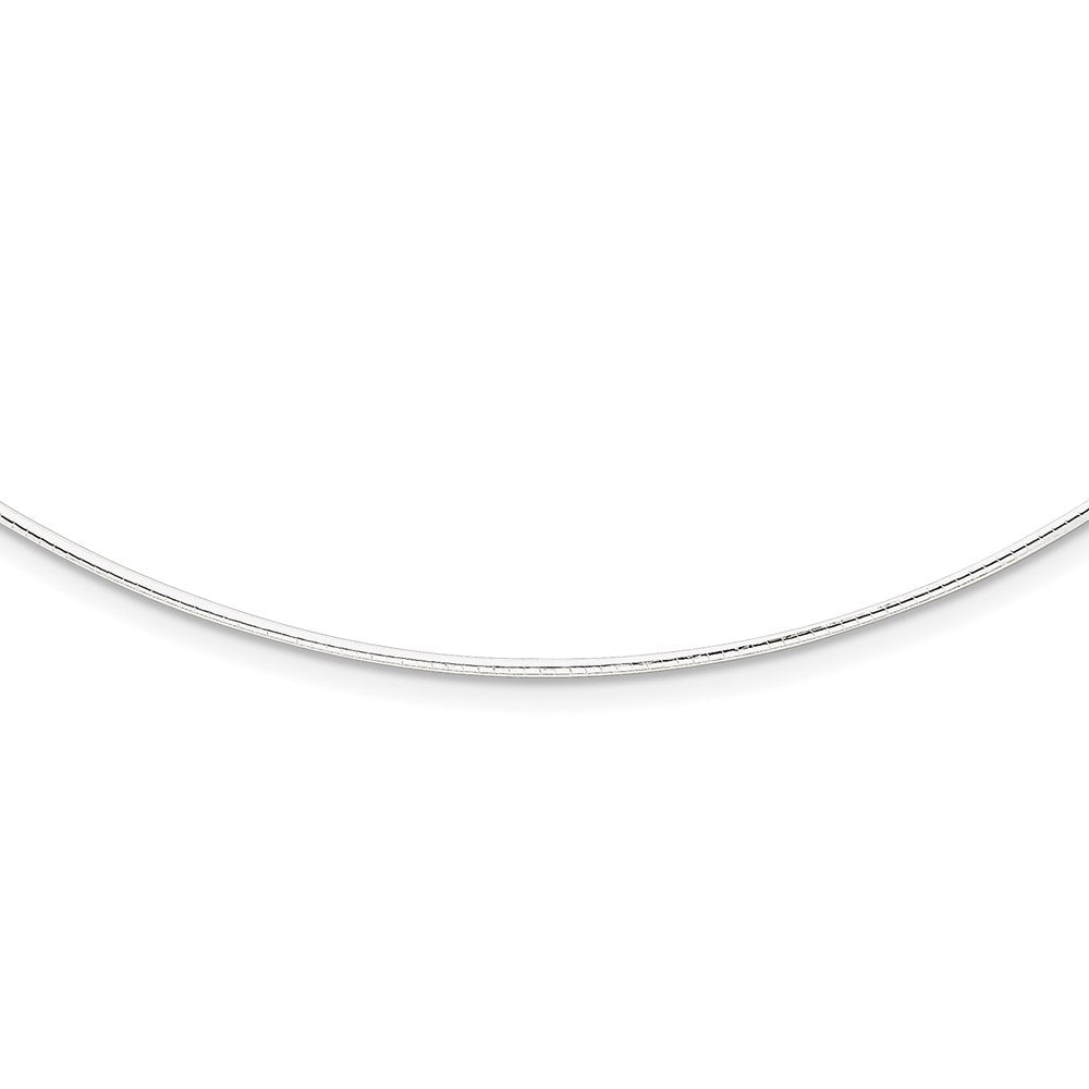 Sterling Silver 1.35mm w/ 2in extender Neckwire Chain 16 Inches