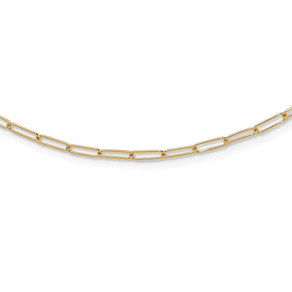 14K Polished Fancy Link Necklace
