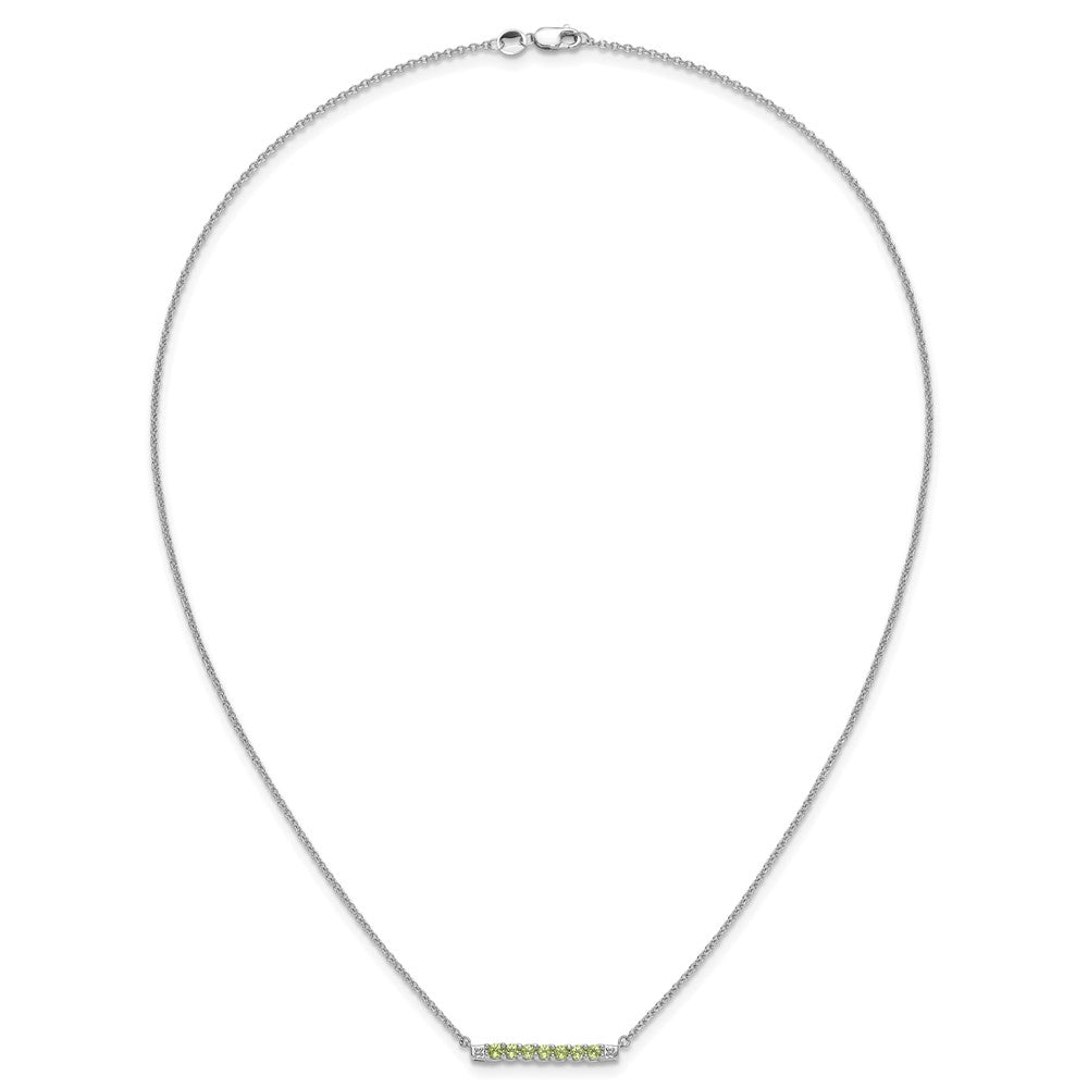 10kw Peridot & Diamond Necklace