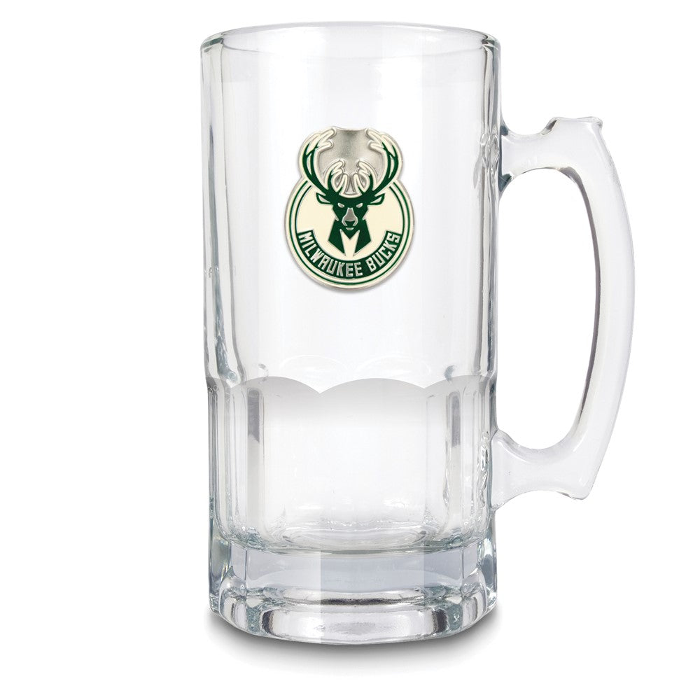 NBA Milwaukee Bucks Glass 32 ounce Macho Mug