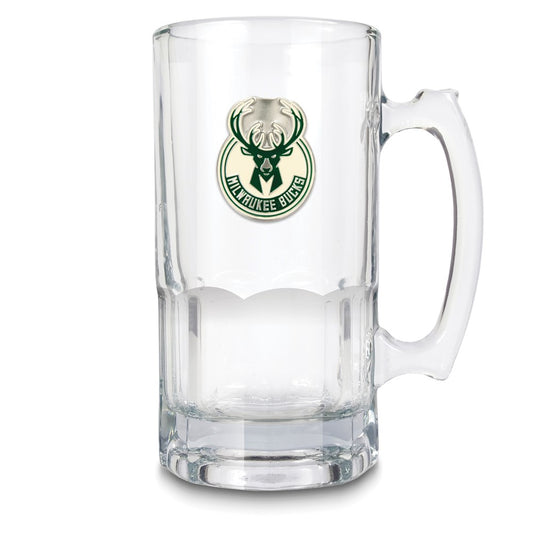 NBA Milwaukee Bucks Glass 32 ounce Macho Mug