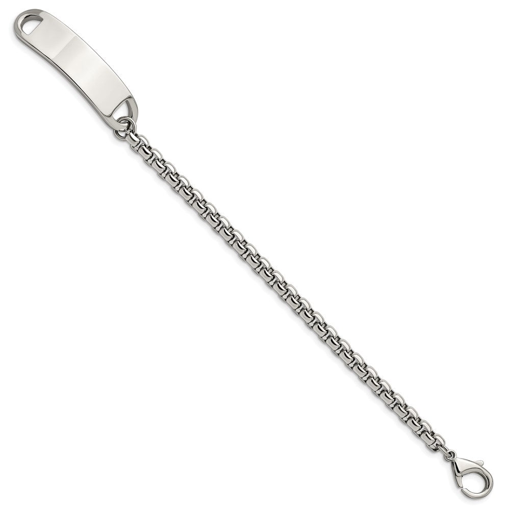 Stainless Steel Polished 8.75in ID Bracelet 8.75 inches
