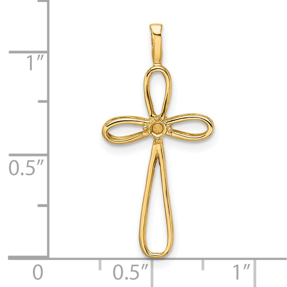 14k Cross Pendant Mounting
